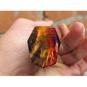 ВОГНЯНИЙ КУХАР ніж ручної роботи майстра Влада Величка, замовити купити в Україні, сталь N690, 61 HRC. Photo 3